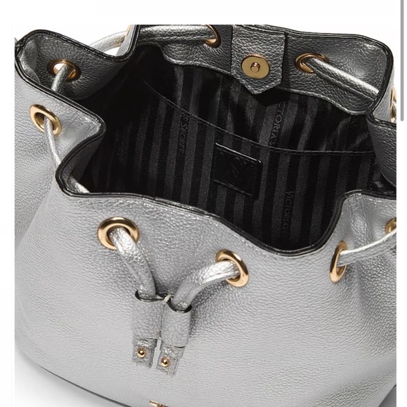 VICTORIA SECRET Mini Bucket Bag In Silver - Picture 3 of 15